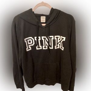 Gently worn Victoria’s Secret Black PINK Zip-up HOODIE